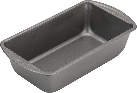 GoodCook Nonstick Loaf Pan Heavy-Duty Steel Bakeware with Easy-Clean Non-Stick Coating, Oven & Dishwasher Safe Pan, 9 x 5-Inch, Gray