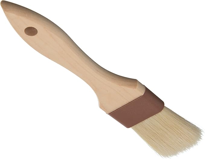 SPARTA Chef Series Basting Brush, Flat Boar Bristle Pastry Brush for Cooking and Baking, 1.5" Wide, 1 Count