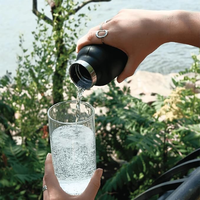 Portable Soda Maker for Hydro Flask Standard Mouth - Sparkling Water Maker | On-Bottle Carbonator | Refillable CO2 Capsules