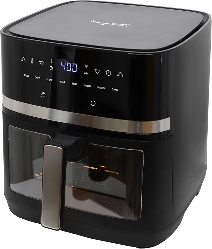 MegaChef 8.5 Quart Digital Electric 1700W Adjustable Temperature Air Fryer, Countertop Fryer, Kitchen Appliance (8.5 Quart)