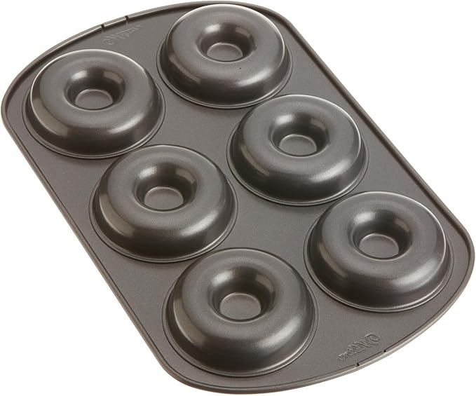 Wilton Gold Non-Stick Donut Pan Set,Stainless Steel Bakeware,Made without PFAS,Packaging May Vary,(Pack of 24)