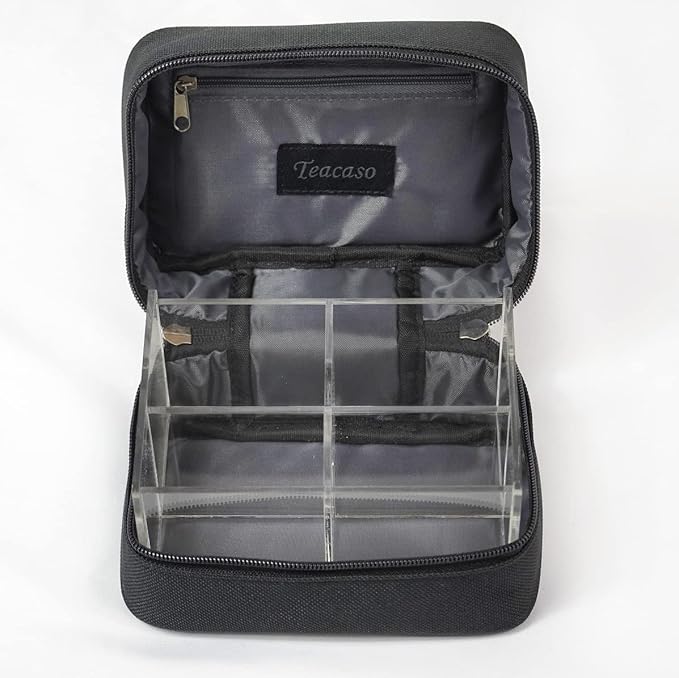 Travel Tea Chest Organizer w/Spice Jar - Great for Home, Office, and Travel!