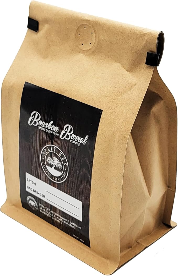 Gift Set for men and women with 2 Pack Organic Bourbon Barrel Aged Whole Beans Roasted Coffee + 1 French Press.