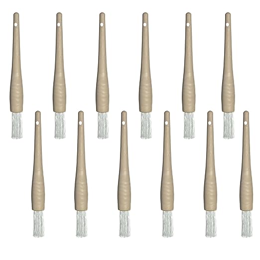 Carlisle FoodService Products 4011500 Round Waffle Iron Brush with High Heat Bristles, 1", Teflon (Pack of 12)