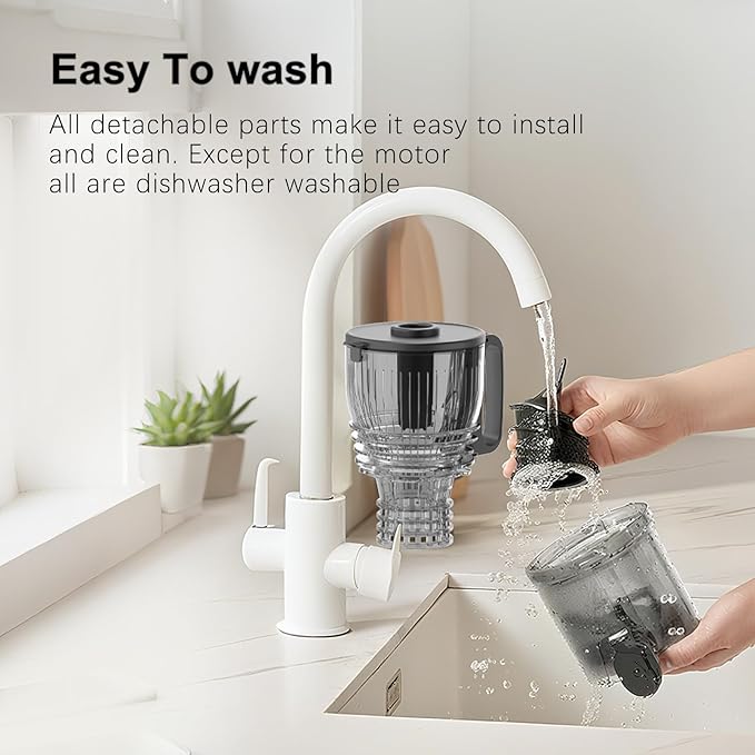 Cold Press Juicer – 5.8" Extra-Wide Feed Chute | Max Nutrient Retention | Slow Masticating Juicer for Whole Fruits & Vegetables