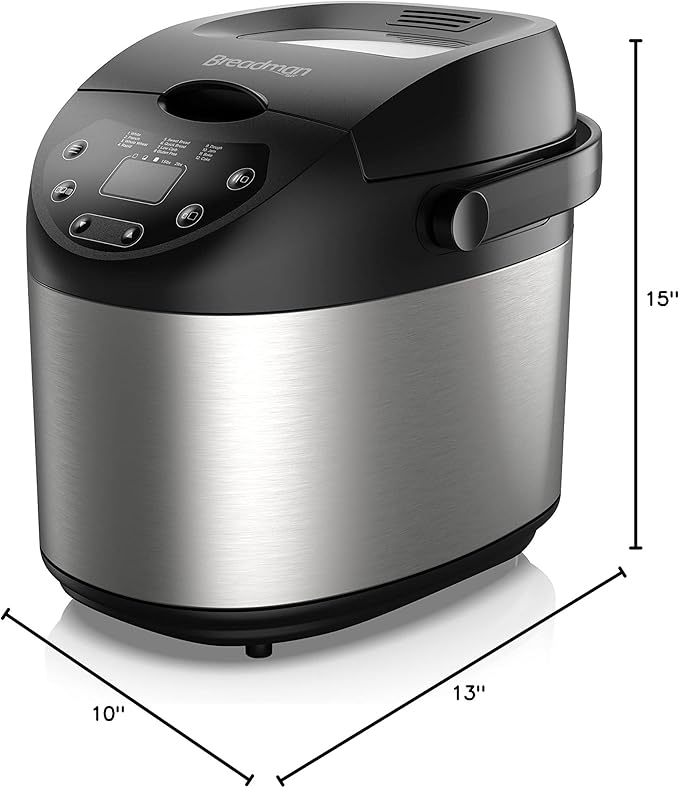 Breadman 2-Pound Bread Maker, Stainless Steel, BK1200SS