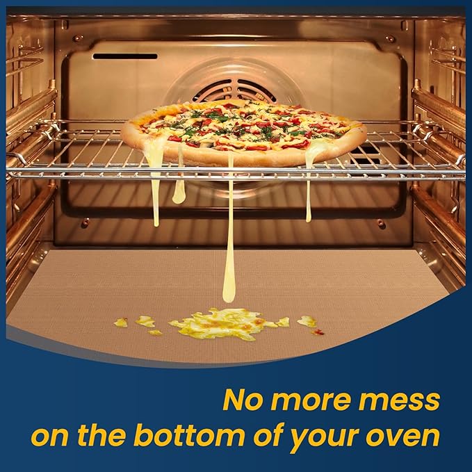 Oven Liners for Bottom of Oven + Silicone Baking Mat Roll
