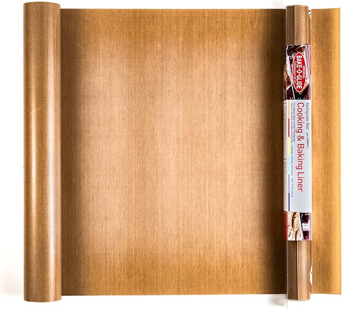 Bake-O-Glide STD0450 Non Stick Reusable Cooking/Baking Liner Roll, Brown, 1 m x 450 mm