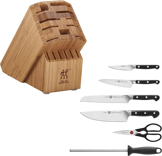 ZWILLING Pro 7-pc Knife Block Set - Bamboo