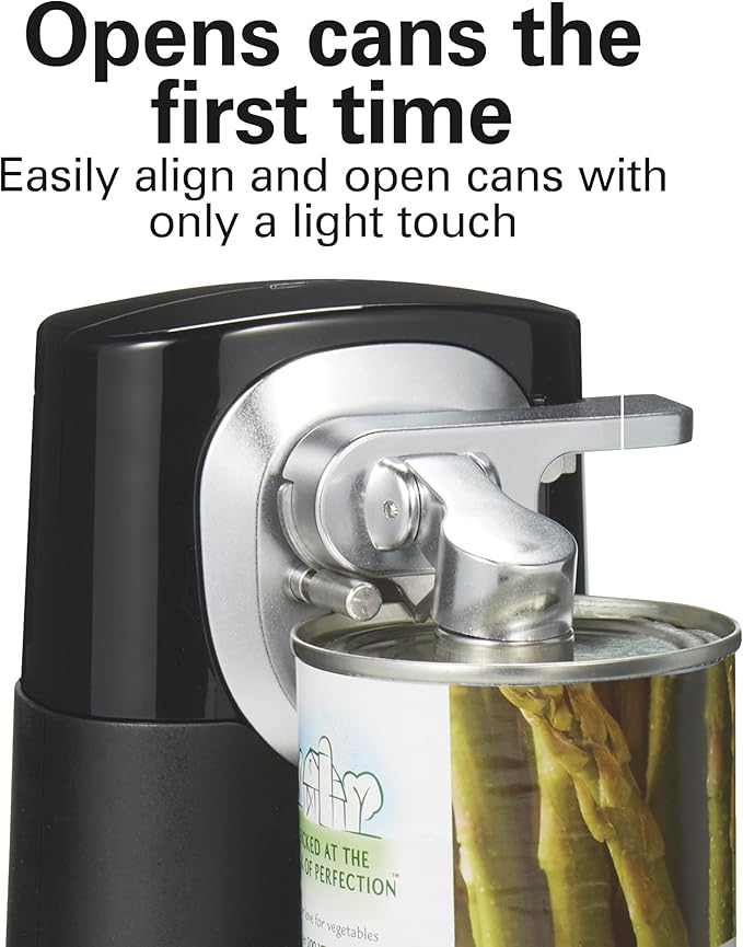 Hamilton Beach 76611 FlexCut 2-in-1 Cordless & Rechargeable Electric, Easily Standard Automatic Can Opener, Easy-Clean, With Removable Walking Cut Head
