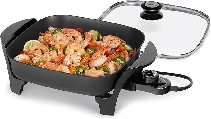 Presto 06626 11 inch Electric Skillet w/glass lid