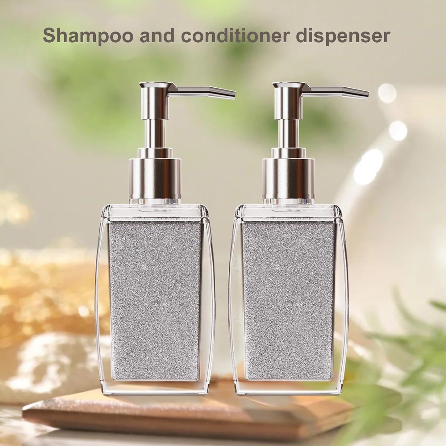 Navy Blue Soap Dispenser with Refillable Plastic Pump for Bathroom Sink or Kitchen Counter, Ideal for Hand Soap, Liquid Soap, Dish Soap, or Lotion Use