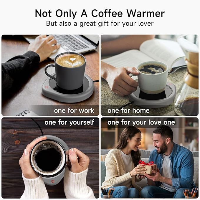 Oracer Coffee Mug Warmer, Cup Warmer for Desk with Auto Shut Off, Electric Beverage Tea Water Milk Warmer with Smart Temperature Settings, Heating Plate Candle Wax Warmer
