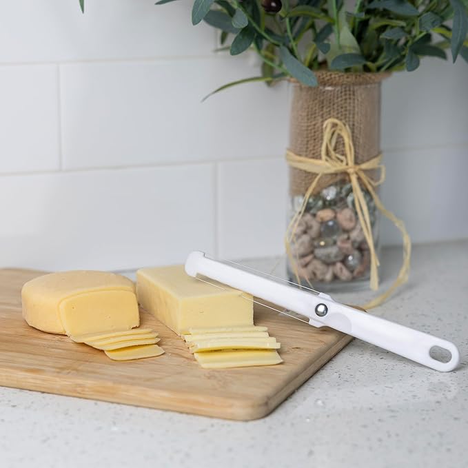 Fox Run Cheese Slicer Stainless Steel, Dual-Sided Thick and Thin Cheese Slicer