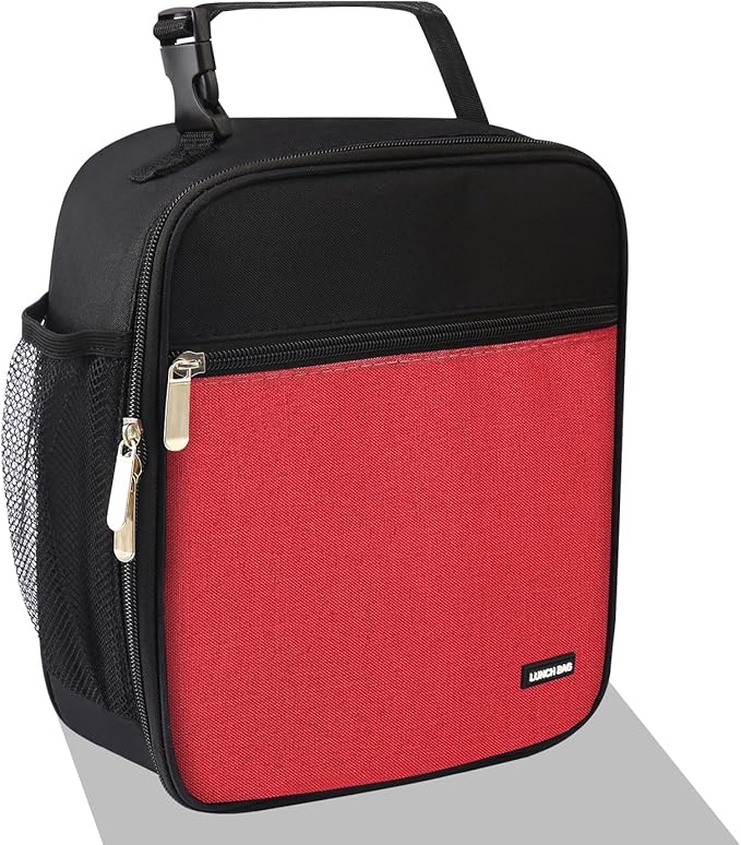 Lovoeo Lunch box Lunch bag for men women Insulated Lunchbox Lunch bags for Work Picnic Travel (Thicken hot red)