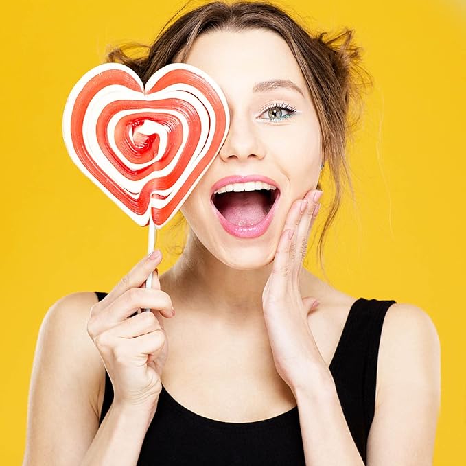 200Pcs 6 Inch White Paper Lollipop Sticks, Paper Sucker Sticks, Cake Pop Stick for Cake Toppers, Chocolate, Cookie, Rainbow Candy ﻿
