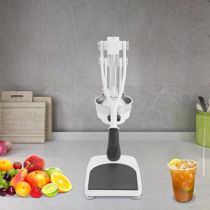 Commercial Manual Juicer, Hand Press Juice Extractor,Heavy Duty 304 Stainless Steel Juice Extraction Machine with Dual Press Heads for Home Café