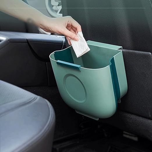 Hanging Trash Can, Kitchen Garbage Bin Waste Bins, Kitchen Trash Can Wall-Mounted Folding Trash Bucket Household Hanging Trash Can Cabinet Door-Mounted Sorting Trash Can (Size : A)