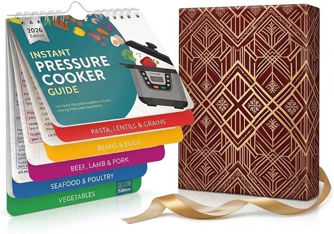 Instant Pot Magnetic Cheat Sheet – Waterproof Laminated 7"x6" Color‑Coded Cooking Times Chart, Instapot Quick Reference Guide, Pressure Cooker Accessories, Easy Kitchen Gadget for All Home Cooks