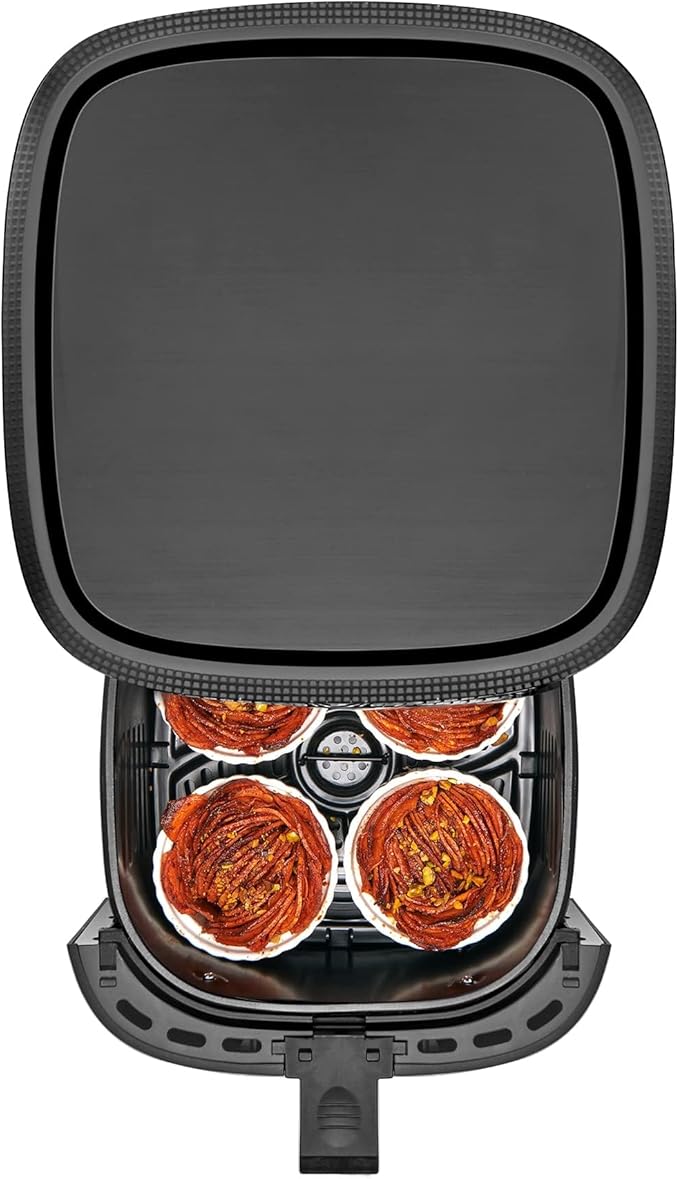 Chefman TurboFry Touch Air Fryer, The Most Compact And Healthy Way To Cook Oil-Free, One-Touch Digital Controls And Shake Reminder For The Perfect Crispy And Low-Calorie Finish, 5 Quart