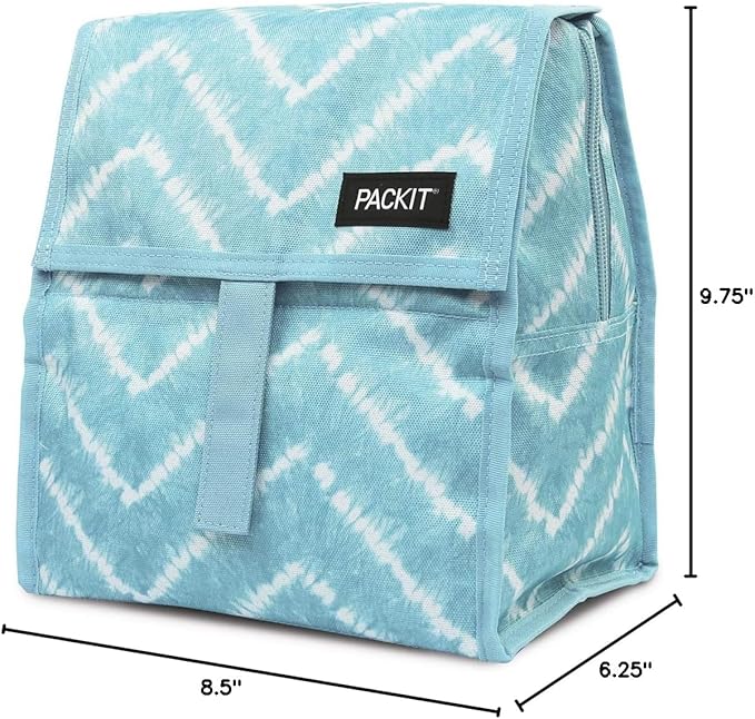 Packit, Lunch Bag Freezable Aqua Tie Dye