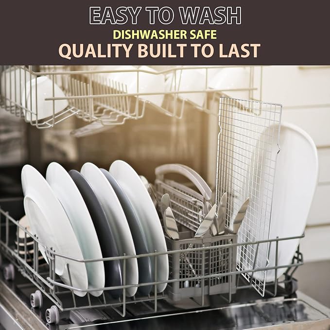 Cooling Rack for Baking, 16x10 Inches Baking Rack, Thick Wire Cookie Rack for Cooking, Roasting, Grilling, Drying, Oven Safe, Fits Half Sheet Pan