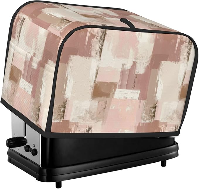 Toaster Cover 2 Slice Modern Art Dusty Pink Abstract Kitchen Small Appliance Covers with Pockets Dust and Fingerprint Protection