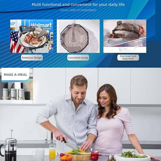 [New Upgraded] Microwave Splatter Cover for Food, Microwae Plate Cover Lid with Water Steamer, 10 Inch Clear microwave splatter cover with steamer, accessories＆gadgets for cookware