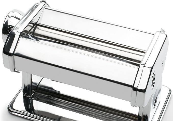 Fox Run 57666 Pasta Maker Machine/Roller, Stainless Steel 8 x 14 x 6.5 inches