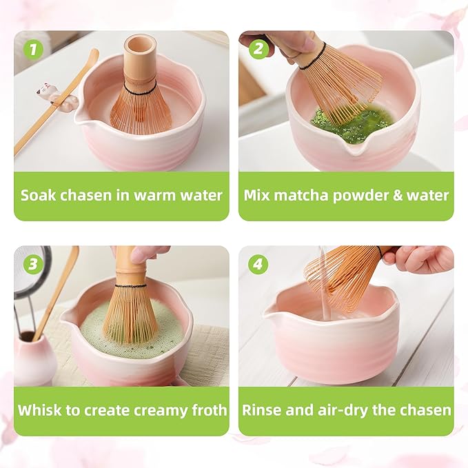 2-Pack Handcrafted Matcha Whisk, Bamboo Whisk for Matcha Tea, Natural Bamboo Chasen, 100-Prong Chasen, Macha Whisks Brush Match Accessories Wisk Mixer Whisker for Making Ceremonial Macha Tea