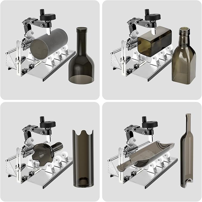SZXDG Glass Bottle Cutter, 2025 Upgraded Glass Cutter and Glass Cutters Tools Kit for Wine, Beer, Whiskey, Rum, Vodka, Liquor, DIY Glass Bottle Cutter Kit, Glass Cutting Tool Craft Kit