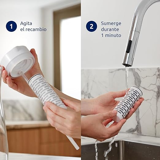 Tappwater Premium Water Filter Pitcher PitcherPro with SMR - 1,45L Glass Water Pitcher, Instant Filtration with Added Essential Minerals, removes limescale and +80 substances, Elegant Design