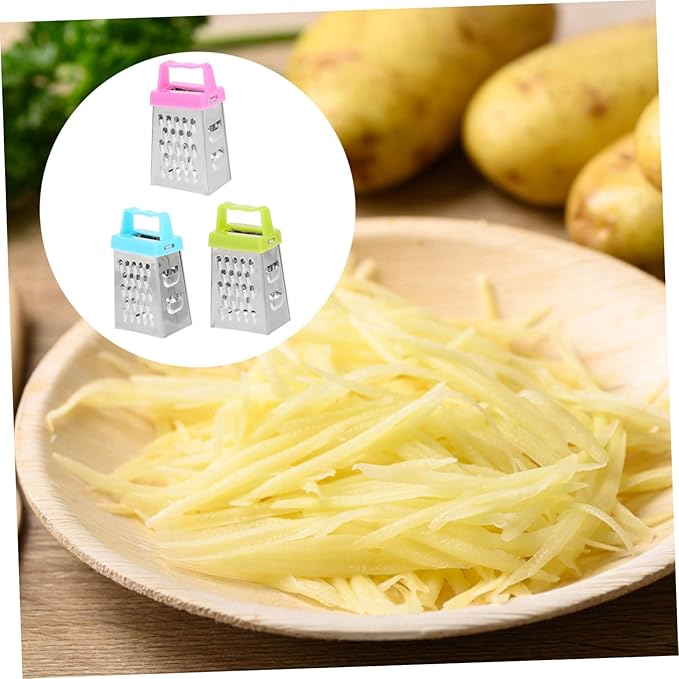 PRETYZOOM 6pcs Grater Stainless Steel Garlic Tool Mini Slicer Vegetable Grater Multi-use Strong Comfortable to Hold