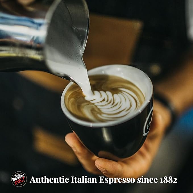 Coffee Beans 4.4 lb Bulk Whole Bean Espresso - Caffe Vergnano Medium Roast Arabica Robusta Blend - Perfect for Expresso Machine, Moka Pot, French Press, Drip Coffee Maker