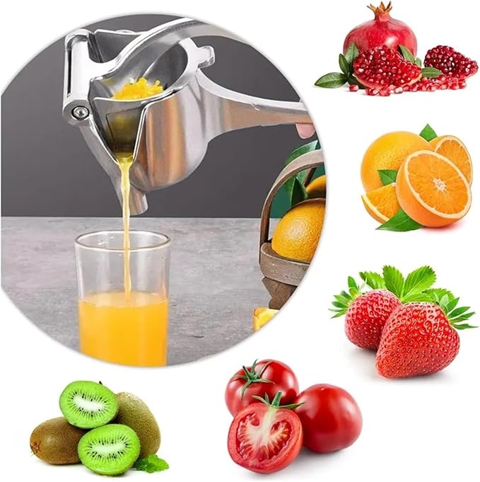 Manual Juicer Hand Press Manual Juicer, Fruit Juice Squeezer, Detachable Heavy Duty Citrus Extractor Tool, Metal Alloy