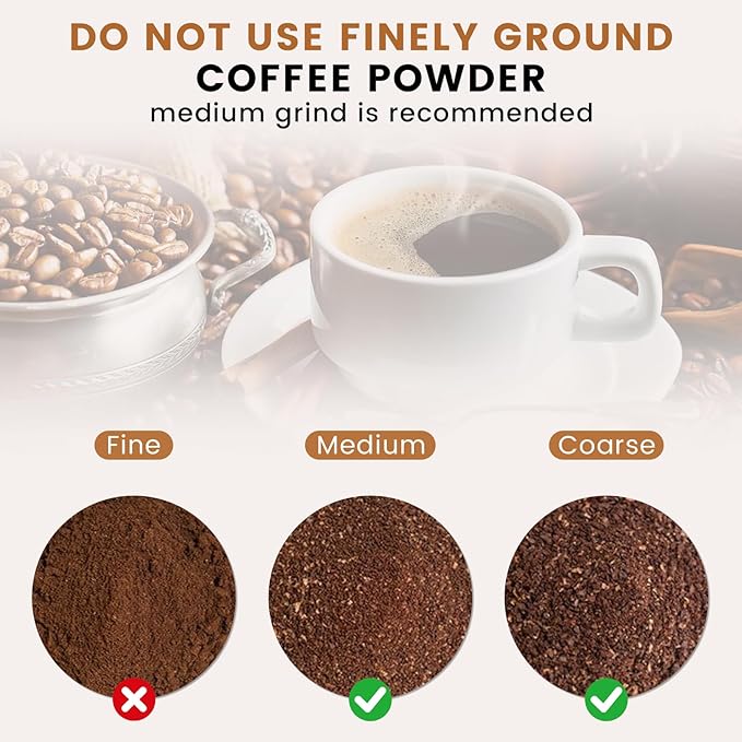 Permanent Coffee Filter for Ninja PB051、PB040、PB041ST, Reusable Coffee Filter Basket, Gold 304 Stainless Steel Mesh, Eco-Friendly Coffee Maker Accessories