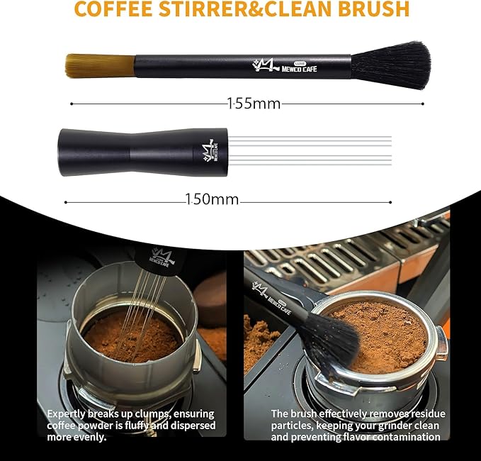 Espresso Accessories Kit for Ninja Luxe Cafe ES601,501,701, 10 Pack Coffee Tools with Feedback Tamper, Distributor,Puck Screen, Dosing Funnel, Cleaning Brushes,latte art,Station,Wdt,Magnet,Clean disk