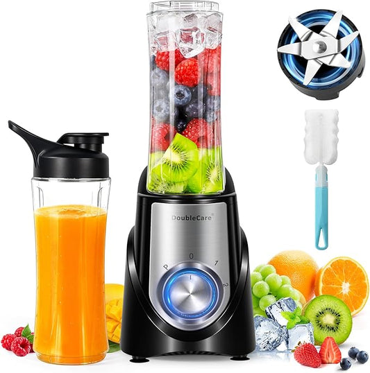 Blender for Smoothies,32,000 RPM Smoothie Blender, Personal Blenders with 6 Sharp Blade,with 20oz Portable Cup and To-Go Lids, Self Cleaning,Portable Juicer for Ice Crushing & Milkshakes