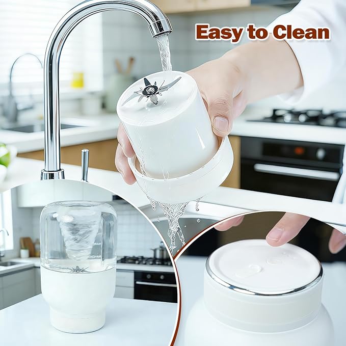 Portable blender, 700ml Mini Wireless personal cup, USB Rechargeable, Making Smoothies and Shakes, 18 Blades, Powerful Blending Effect, Compact for Kitchen, Office, Travel, Gym Use
