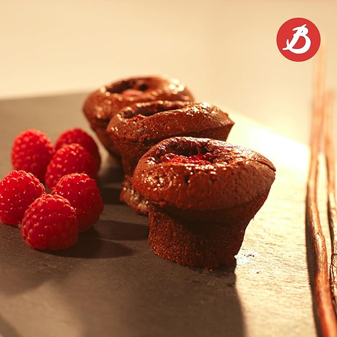 de Buyer ELASTOMOULE Mini-Muffin Silicone Mold - Creates 9 Muffins - Easy to Use & Clean - Dishwasher Safe