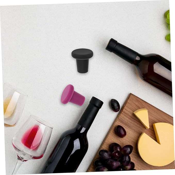 OUNONA 3sets Wine Bottle Stoppers Silicone Seal for Wine Reusable Bottle Stopper for Enthusiasts 6pcs*3