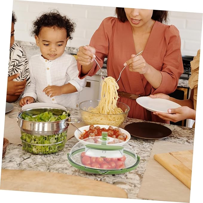 Microwave Splatter Cover High-temperature Resistant Food Lid for Even Heating Suitable for Bowls and Dishes Easy to Clean Keeps Kitchen Organized and Tidy
