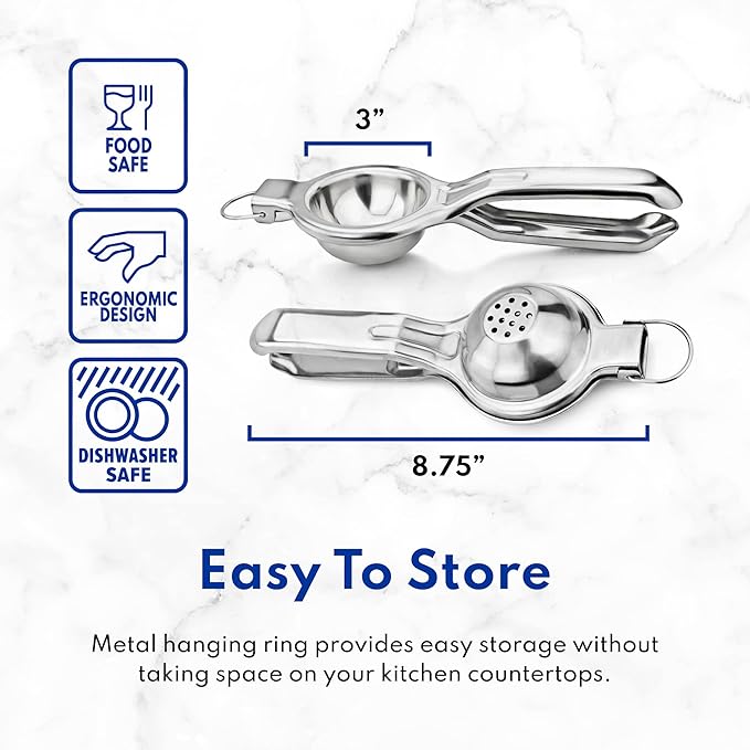 New Star Foodservice 43280 Stainless Steel Lemon Squeezer