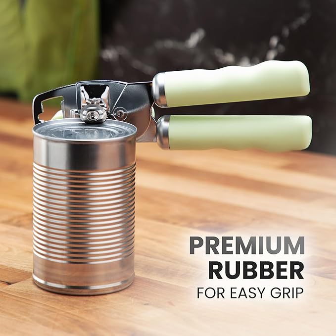Zulay Kitchen Manual Can Opener with Bottle Opener with Turn Knob