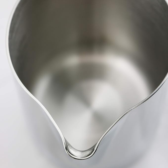 BrewGlobal Rhinoware Professional Milk Pitcher, Stainless Steel 32 oz (RHMJ32oz)