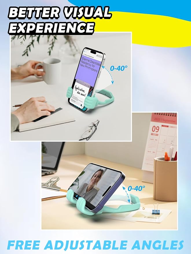 Stocking Stuffers for Men Women Teens Kids Gifts for Men Christmas: Thumbs Up Lazy Phone Stand Holder Funny Gadgets Teenage Boys Girls Dad Father Mother Mom Husband Wife Adults Who Have Everything