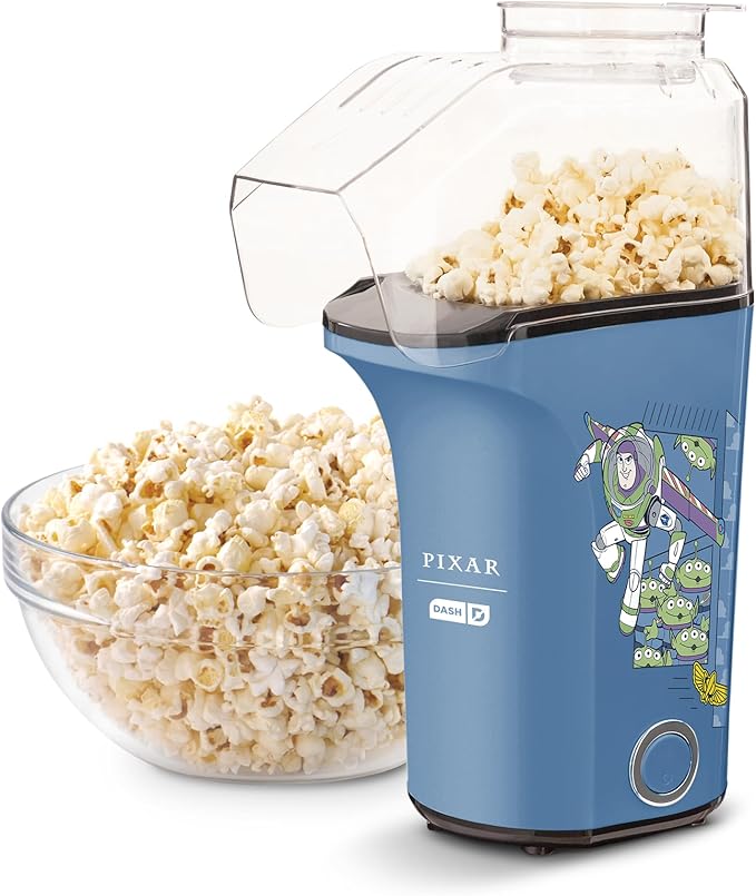 Disney Dash Fresh Pop Popcorn Maker - Oil-Free, Air Popcorn Popper - With Measuring Cup & Recipe Guide - Perfect for Movie Nights - 16 Cups, Toy Story