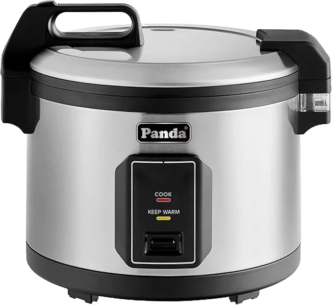 Panda Commercial Large Capacity Rice Cooker & Warmer - Extra Large 30 Cups Raw/60 Cups Cooked, 120V/1500W, ETL Listed