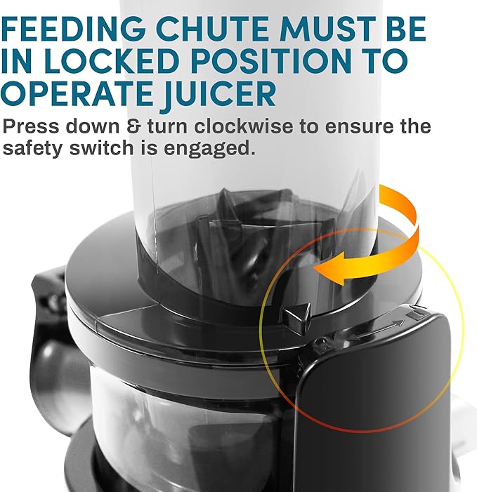 Elite Gourmet Compact Masticating Slow Juicer, Cold Press Juice Extractor, BPA-Free, with Electric Citrus Juicer, Pulp Control, 24oz