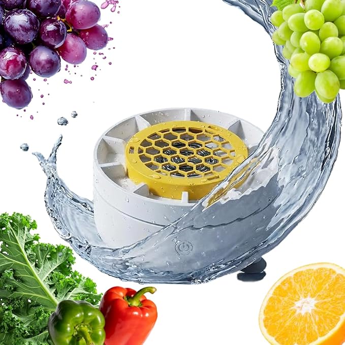 Fruit Vegetable Washing Machine, 2026 Upgraded Fruit Cleaner Device, Portable Wireless Food Purifier, with OH-ion Purification Technology, for Cleaning Fruit,Vegetable